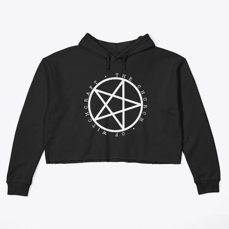 Church of Witchcraft Cropped Hoodie